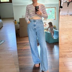 Levi’s wide leg high waist light wash